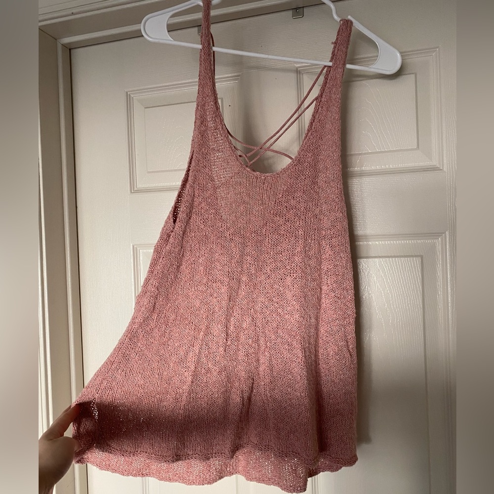 American Eagle Outfitters Knit Pink Top